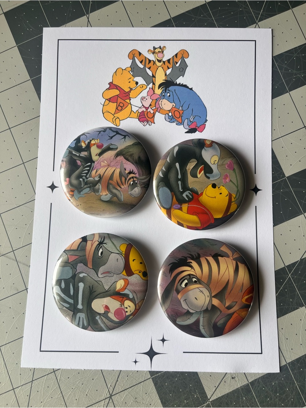 Eeyore and Tigger pin set